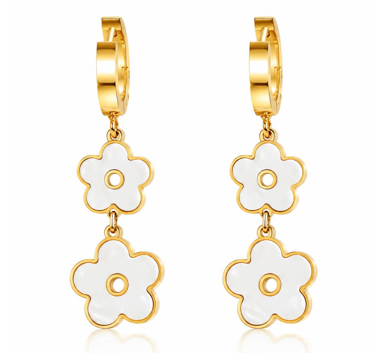 Fashion Jewelry Gold Stainless Steel Earrings