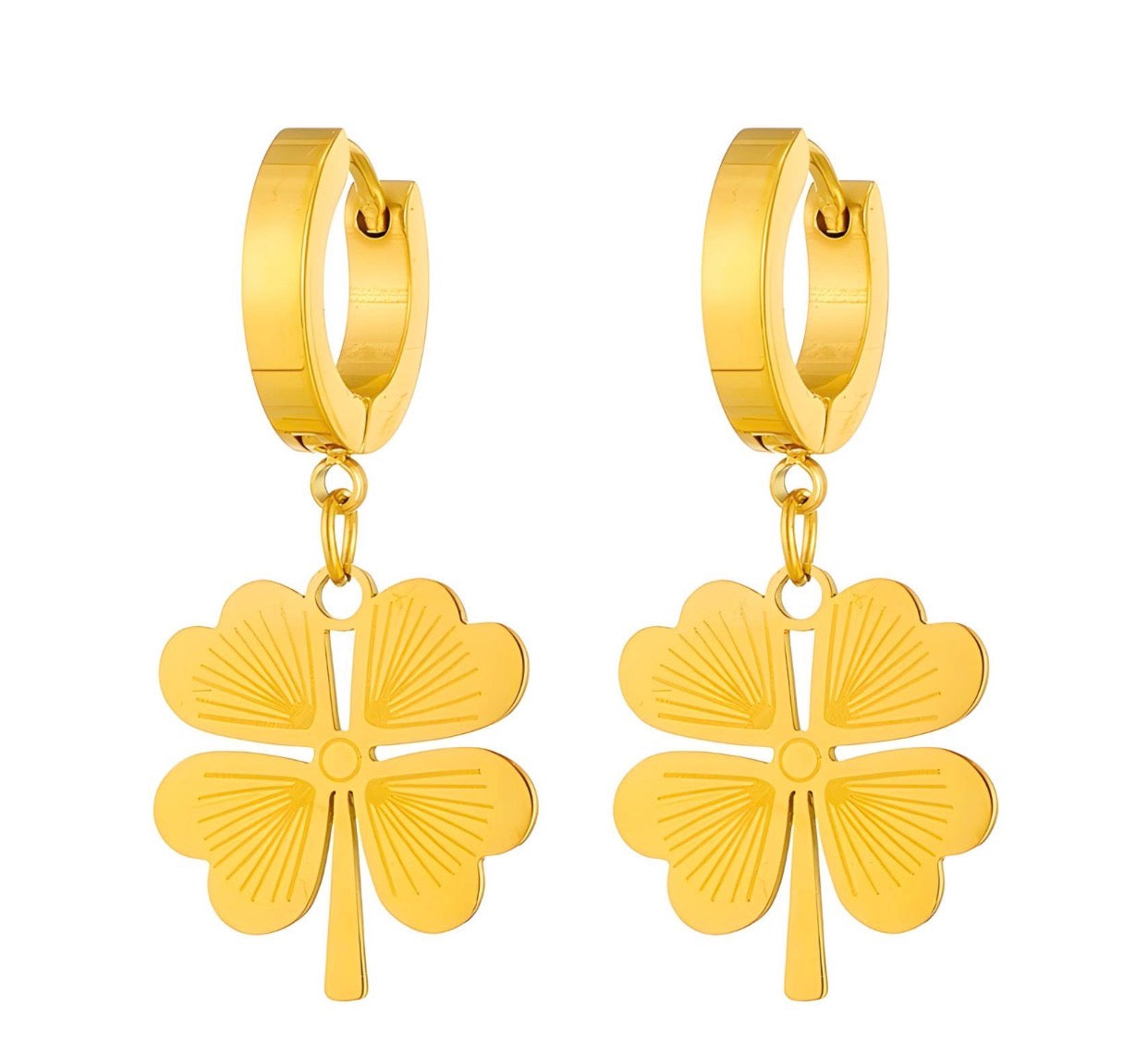 Fashion Jewelry Gold Stainless Steel Earrings