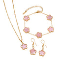 Fashion Jewelry Gold Stainless Steel Necklace Set