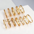 4 Fashion Jewelry Gold Stainless Steel Bracelets