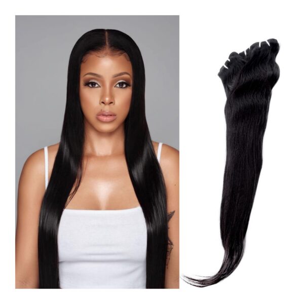 Brazilian virgin hair bundles.